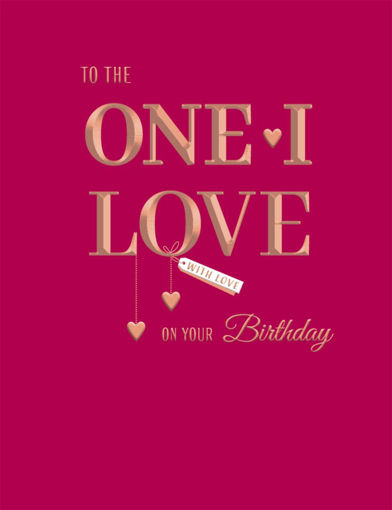 Picture of ONE I LOVE BIRTHDAY CARD
